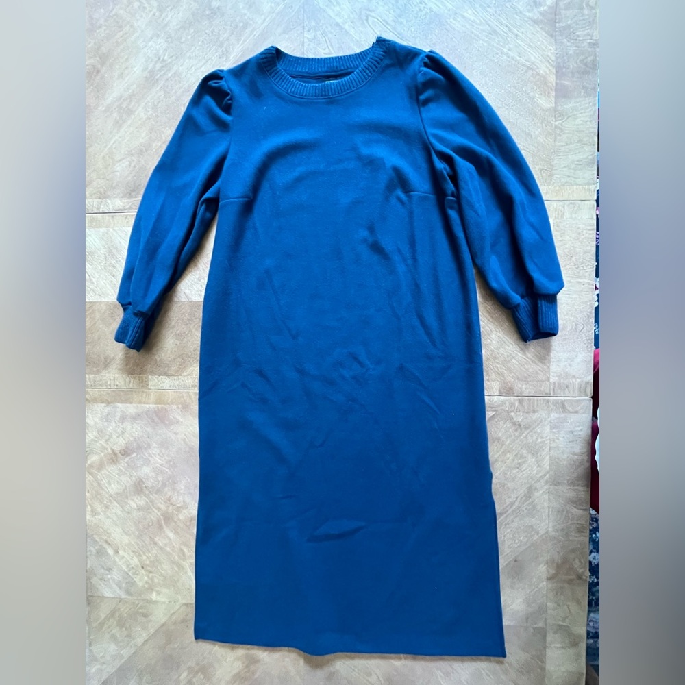 Who What Wear Blue Sweater Dress | Size M
